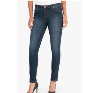 Kut From The Kloth Diana Kurvy Relaxed Fit Skinny meds Washed Denim Jean Size 10